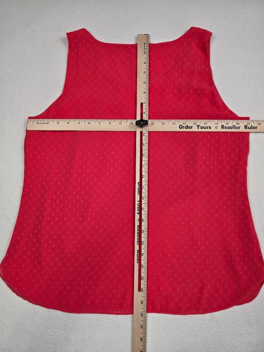 Chicos Coral Sleeveless Polka Dot Tank Top Size 2 Large - Picture 3 of 3